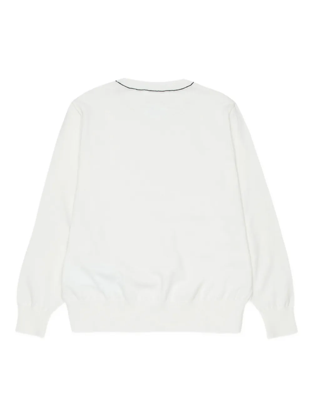 MM6 Maison Margiela Kids Sweater met ronde hals Wit