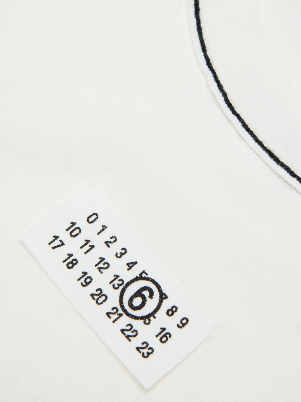 MM6 Maison Margiela Kids Sweater met ronde hals Wit