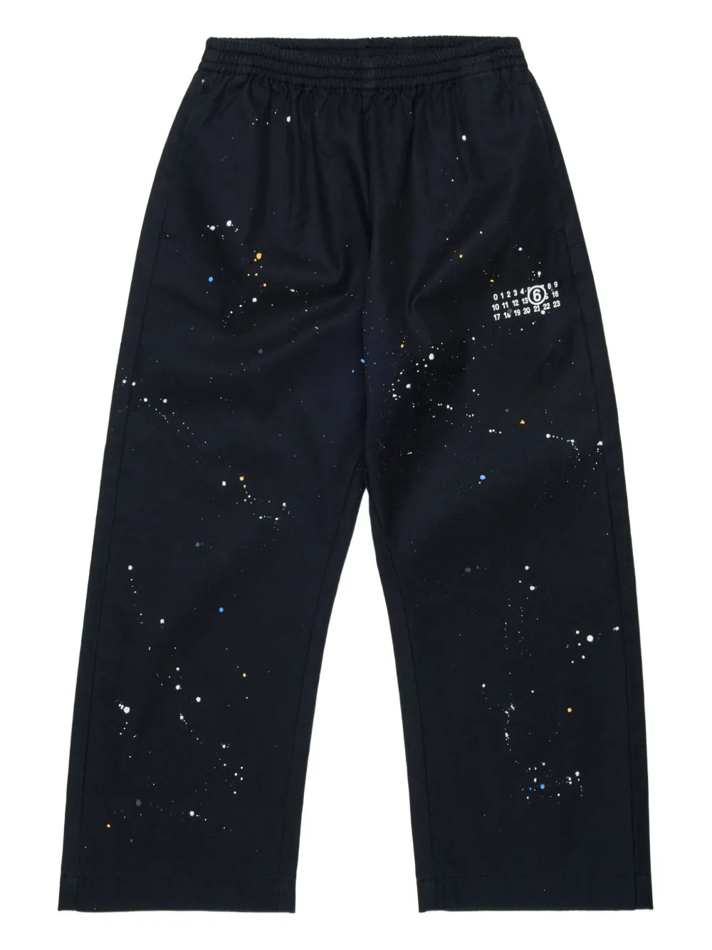 MM6 Maison Margiela Kids Chino con vita elasticizzata - Nero