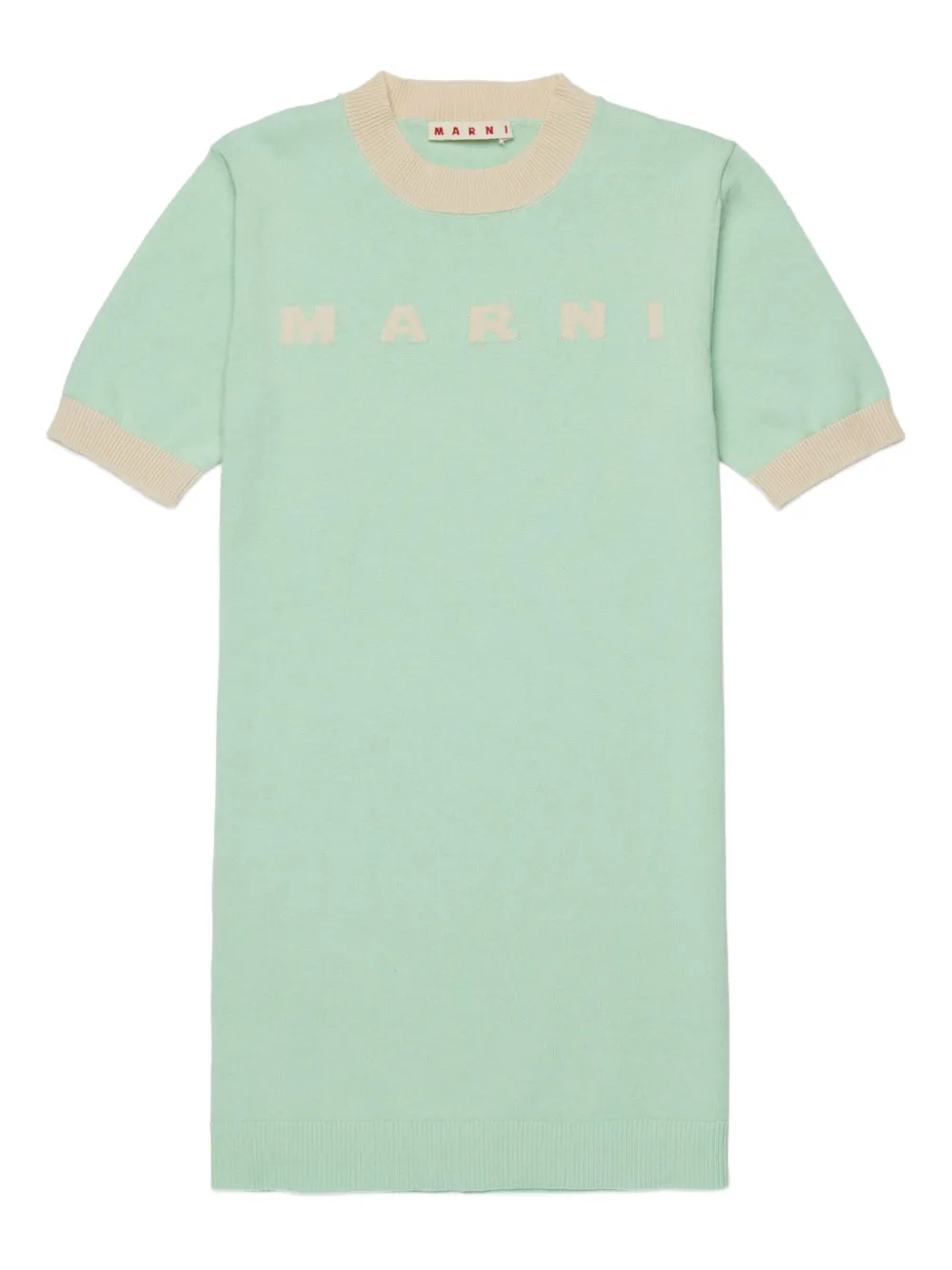Marni Kids Abito a maniche corte - Verde