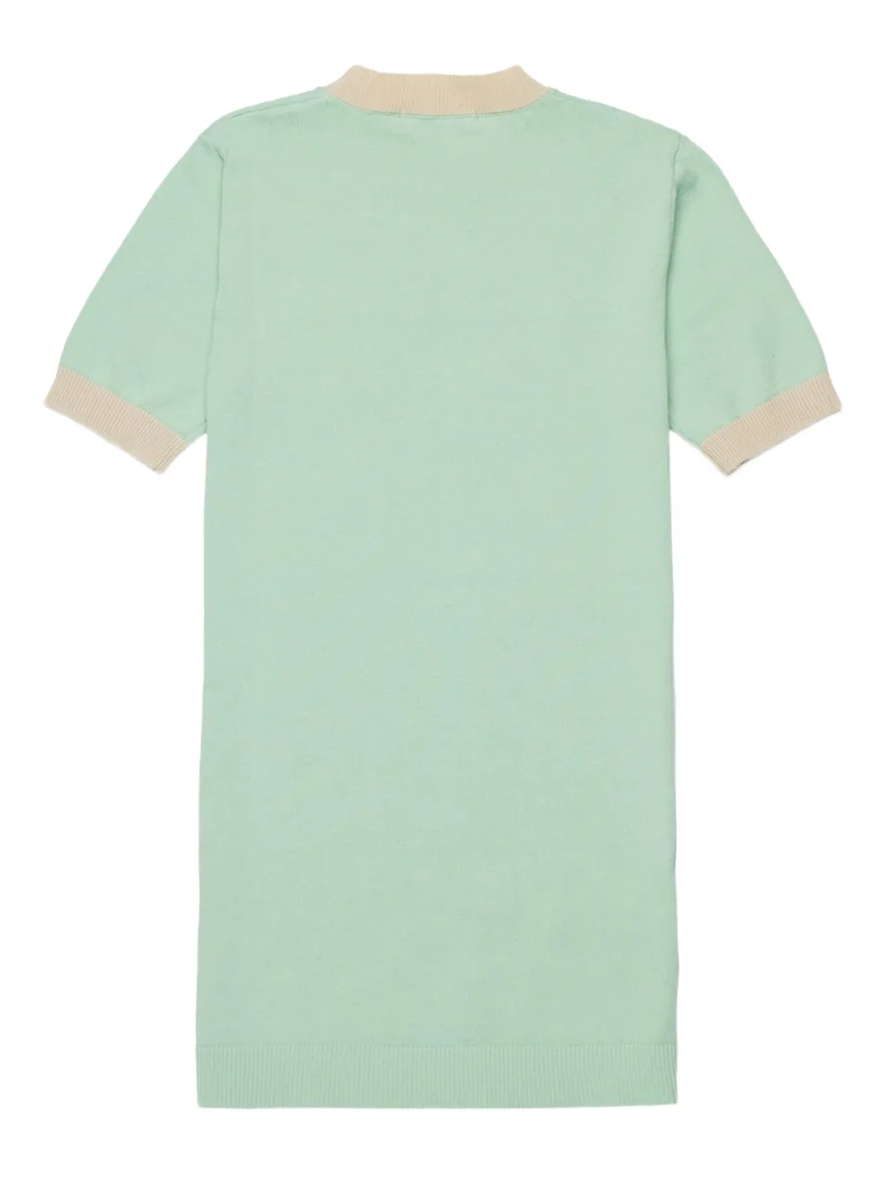 Marni Kids Jurk met korte mouwen en geribbelde afwerking Groen