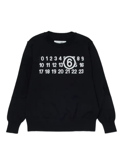 MM6 Maison Margiela Kids logo-graphic sweater