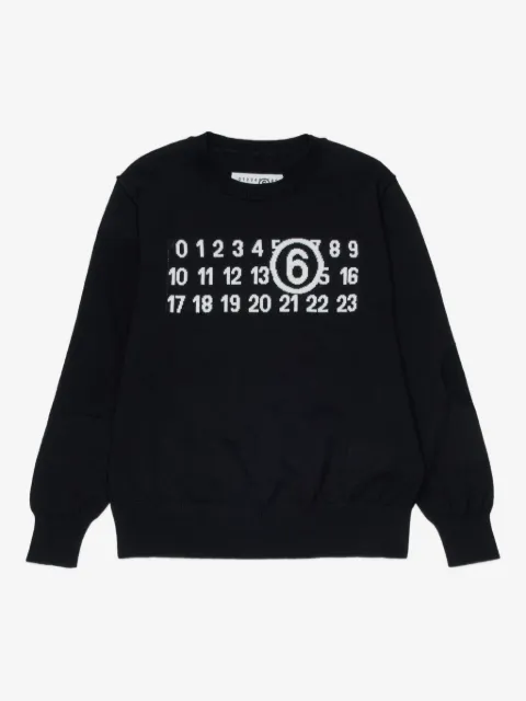 MM6 Maison Margiela Kids logo-graphic sweater