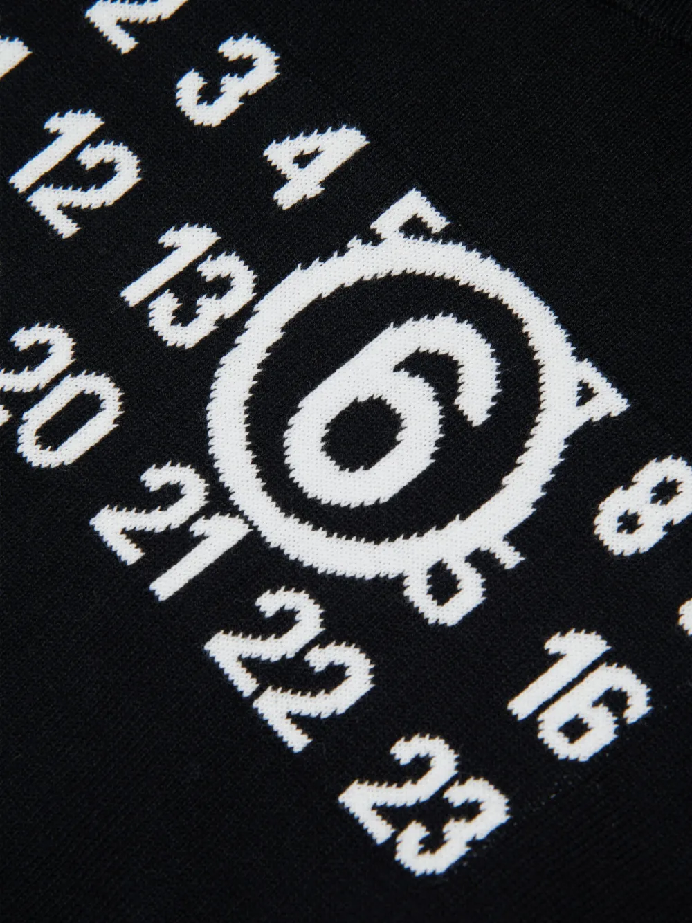 MM6 Maison Margiela Kids Trui met grafische logoprint Zwart