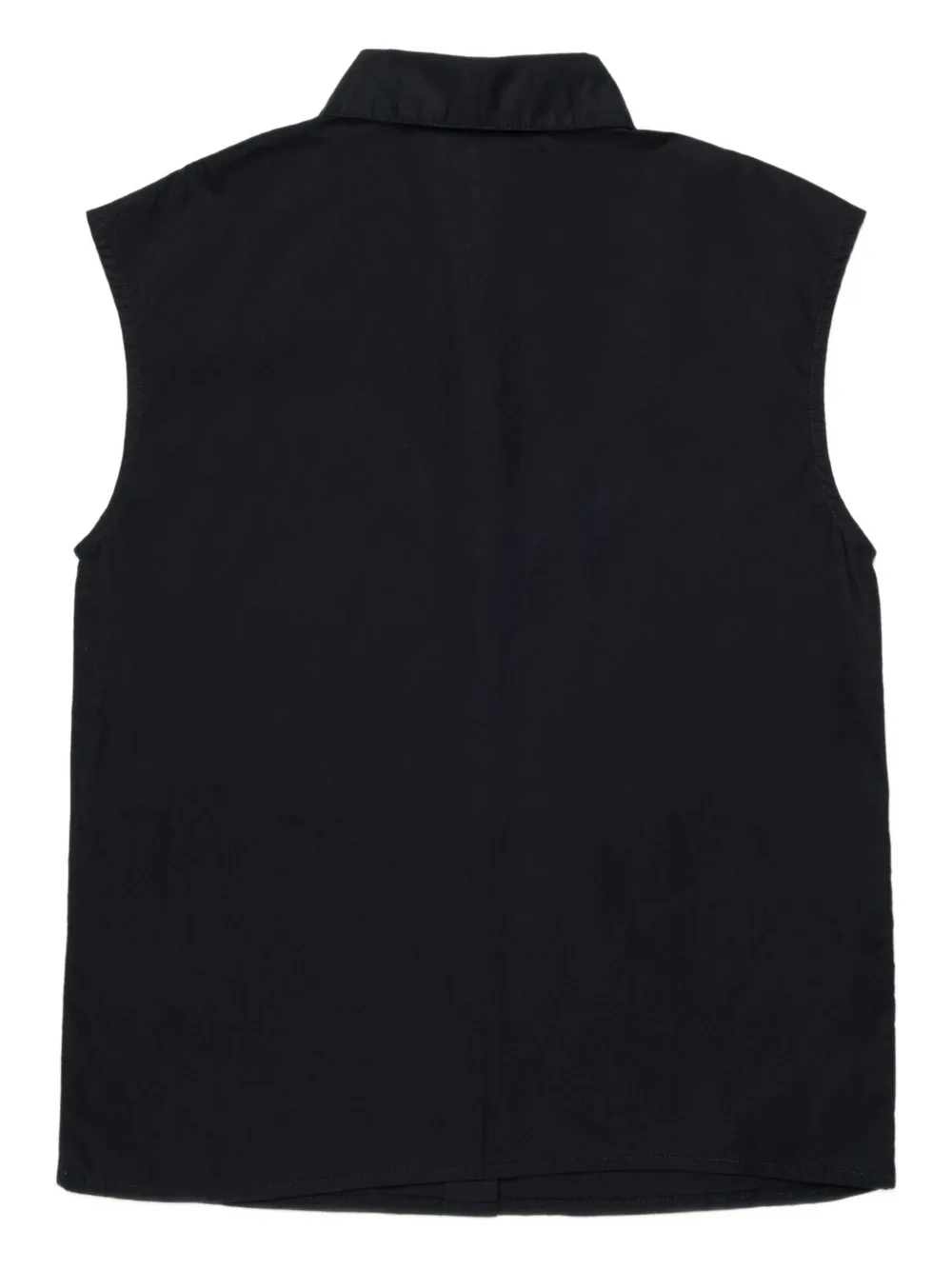 N°21 Embellished-collar Sleeveless Shirt In Black