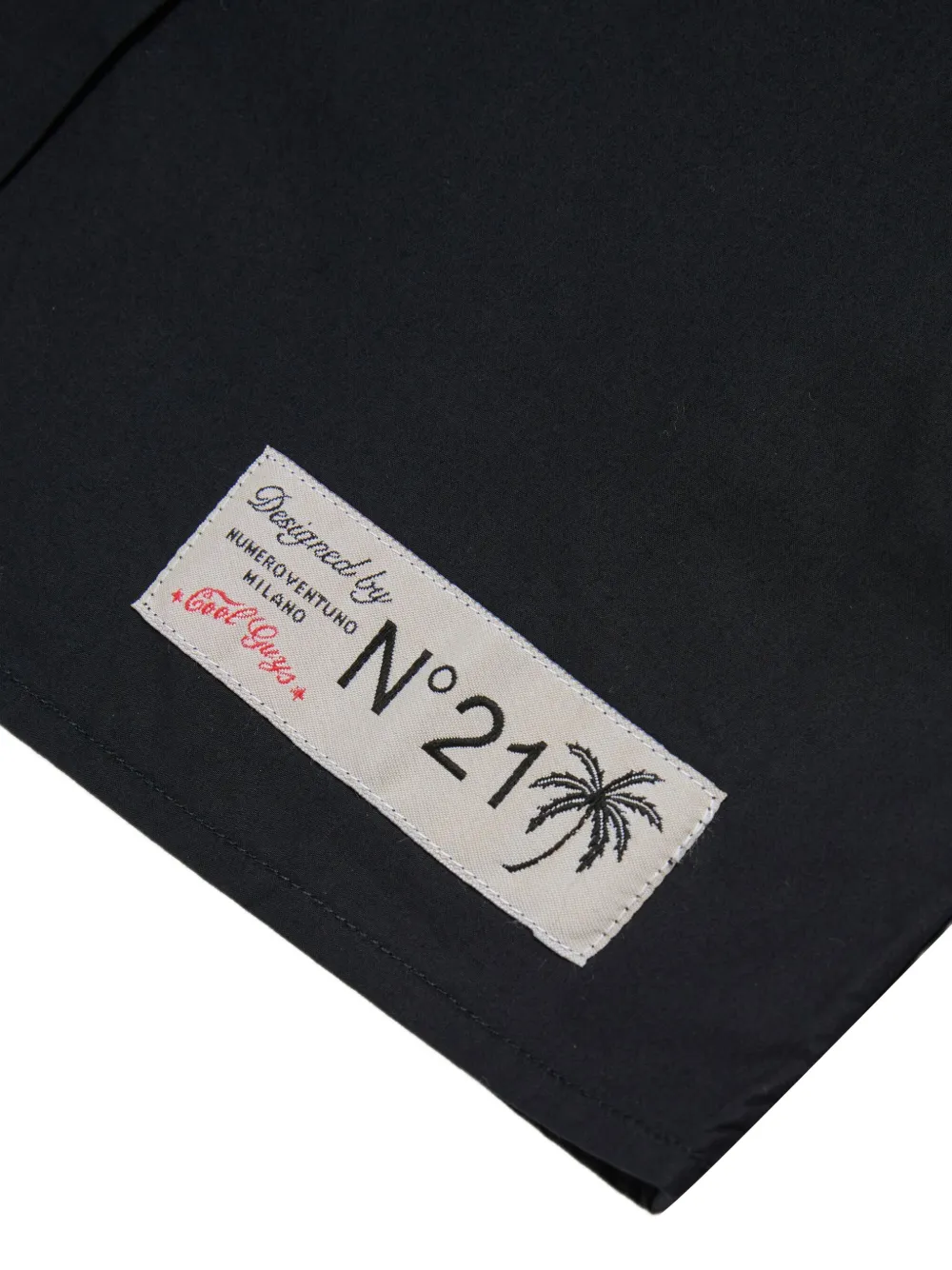 N°21 Embellished-collar Sleeveless Shirt In Black