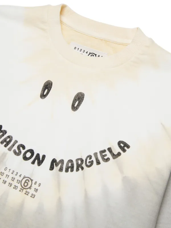 MM6 Maison Margiela Kids tie-dye Graphic Sweater | Grey | FARFETCH
