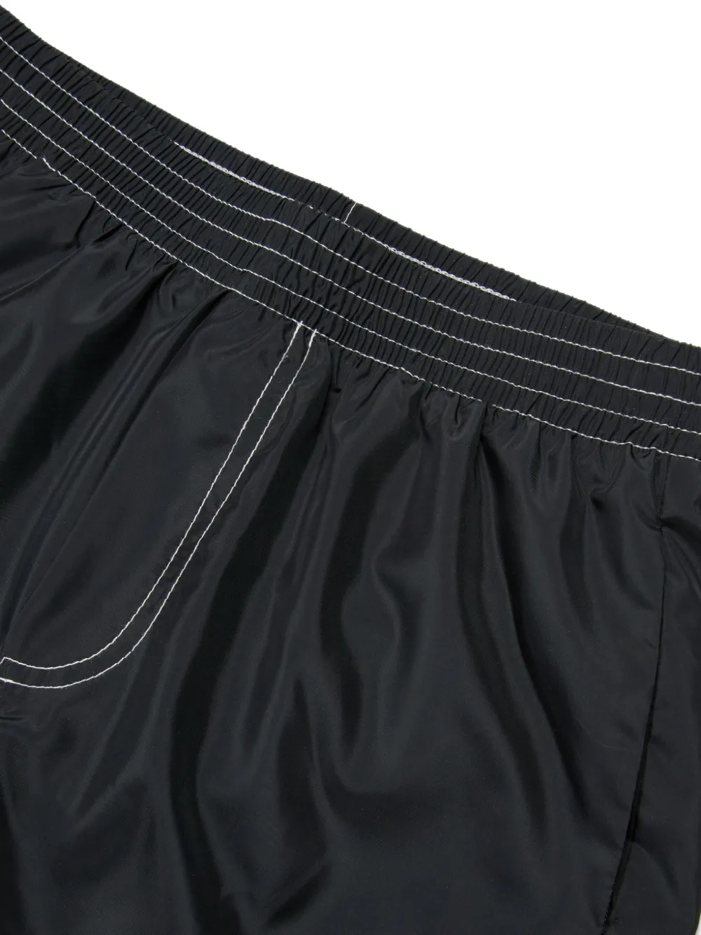 Marni Kids Zwembroek met logoprint en zak Zwart