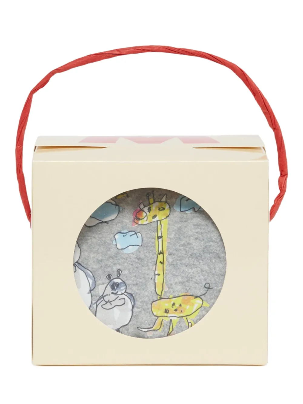 Marni Kids Romper met korte mouwen en grafische print Grijs