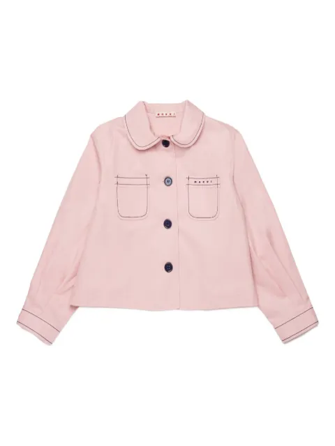 Marni Kids veste bomber à poche poitrine