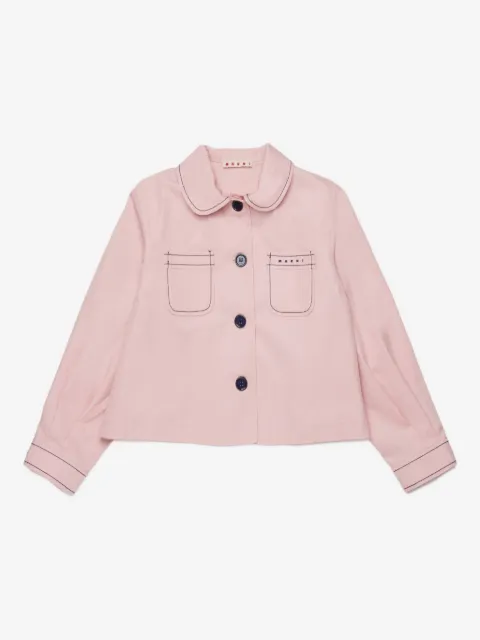 Marni Kids chest-pockets bomber jacket