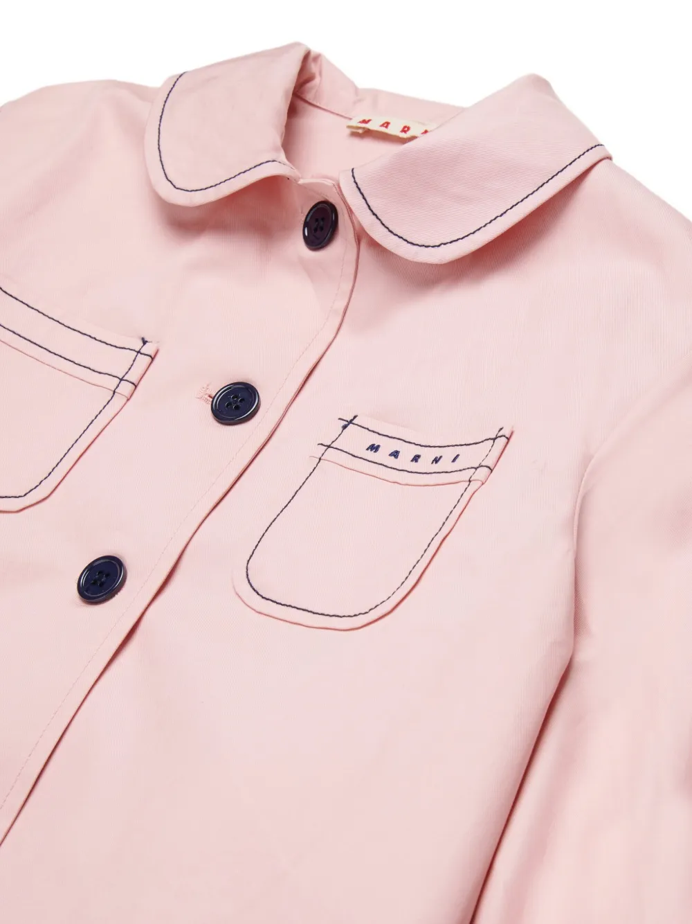  Marni Kids Chest-pockets Bomber Jacket - Pink 