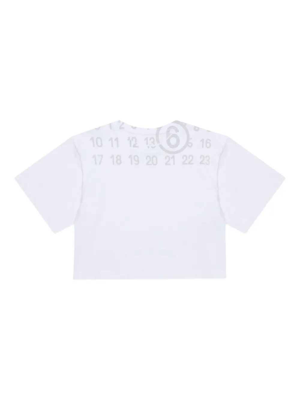 MM6 Maison Margiela Kids T-shirt con numeri - Bianco