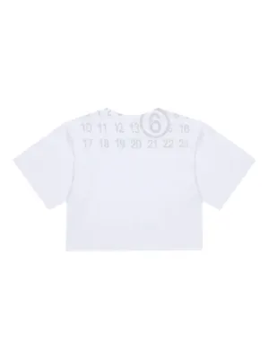MM6 Maison Margiela Kids Graphic Sleeveless T-shirt | White | FARFETCH
