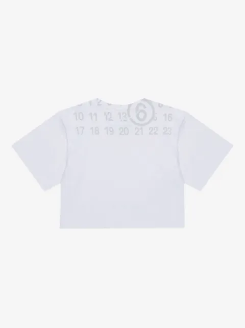MM6 Maison Margiela Kids t-shirt med numrerad logotyp