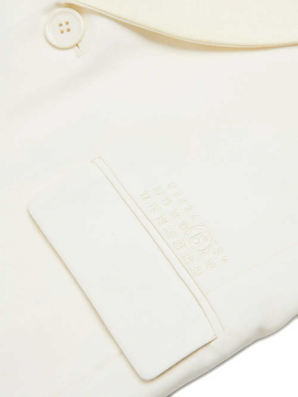 Mm6 Maison Margiela Shawl-collar Waistcoat In White