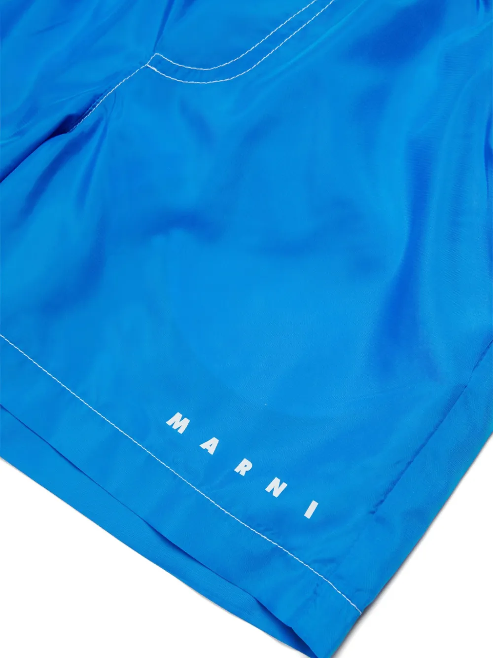 Marni Kids Shorts met logo Blauw