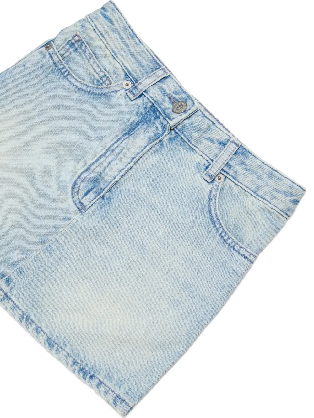 MM6 Maison Margiela Kids Spijkerrok met logopatch Blauw