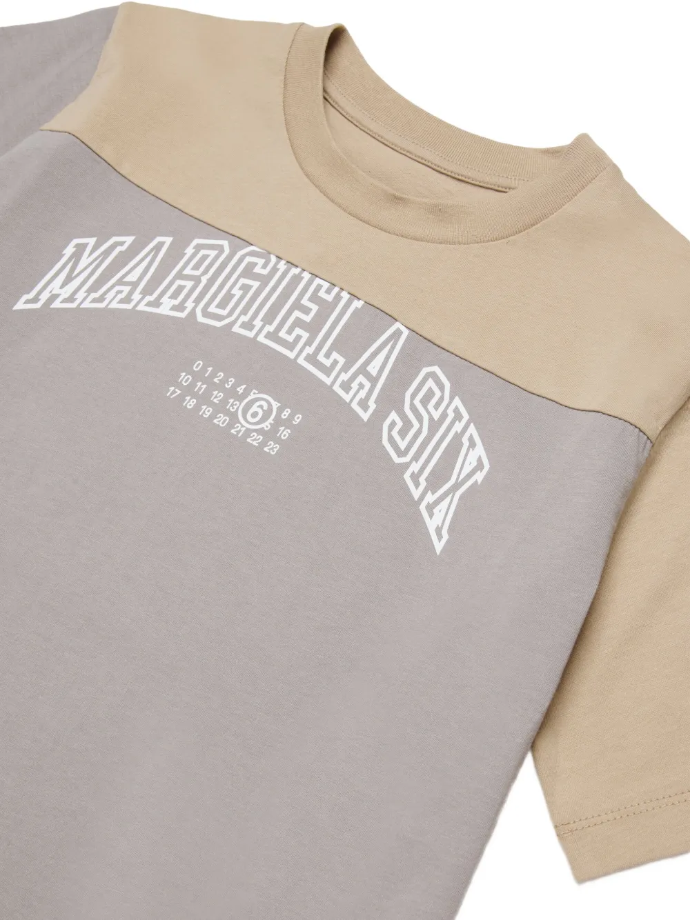 MM6 Maison Margiela Kids T-shirt met logoprint Grijs