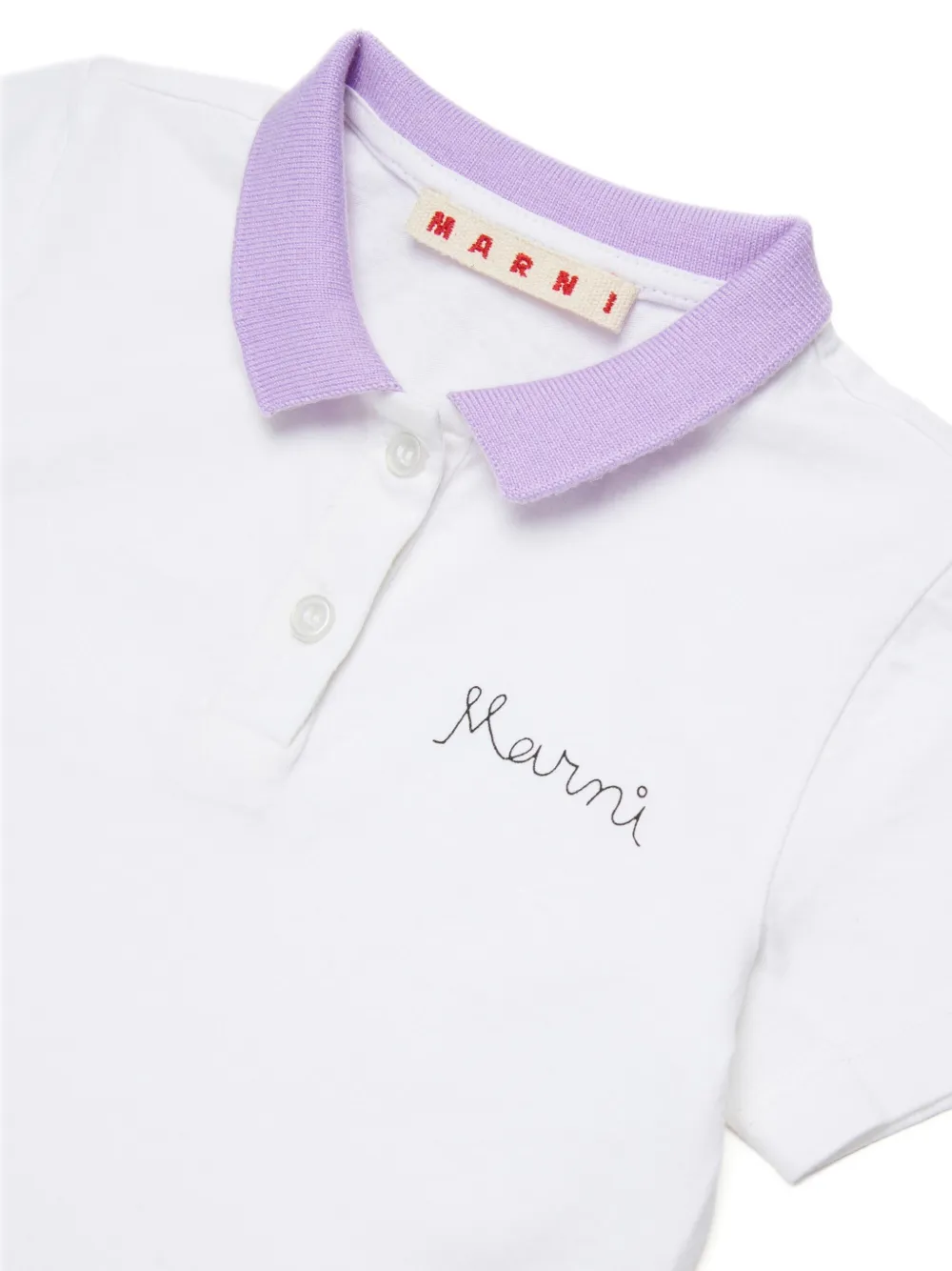 Embroidered Collar Polo Shirt