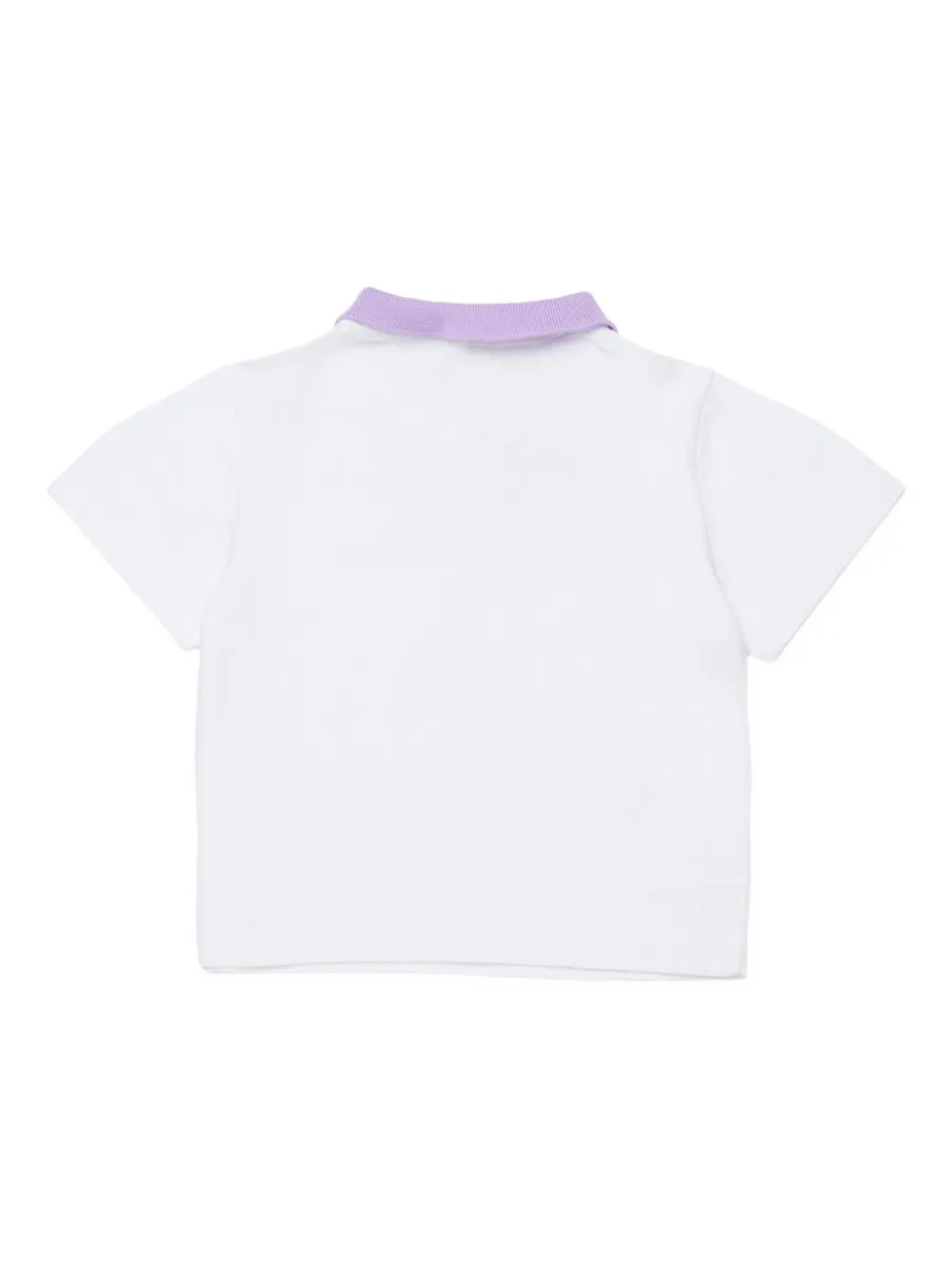 Marni Kids Poloshirt met geborduurde kraag - Wit