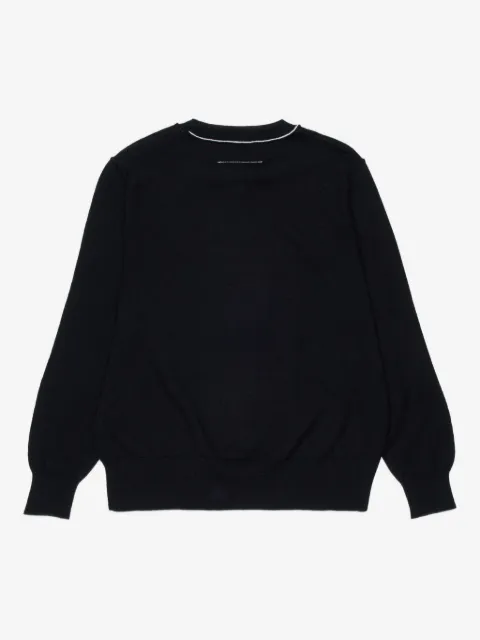 MM6 Maison Margiela Kids 아플리케 트림 니트웨어