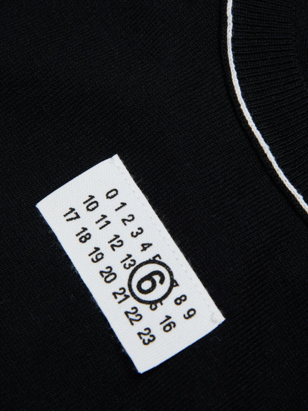 MM6 Maison Margiela Kids Gebreide trui met applicatie Zwart