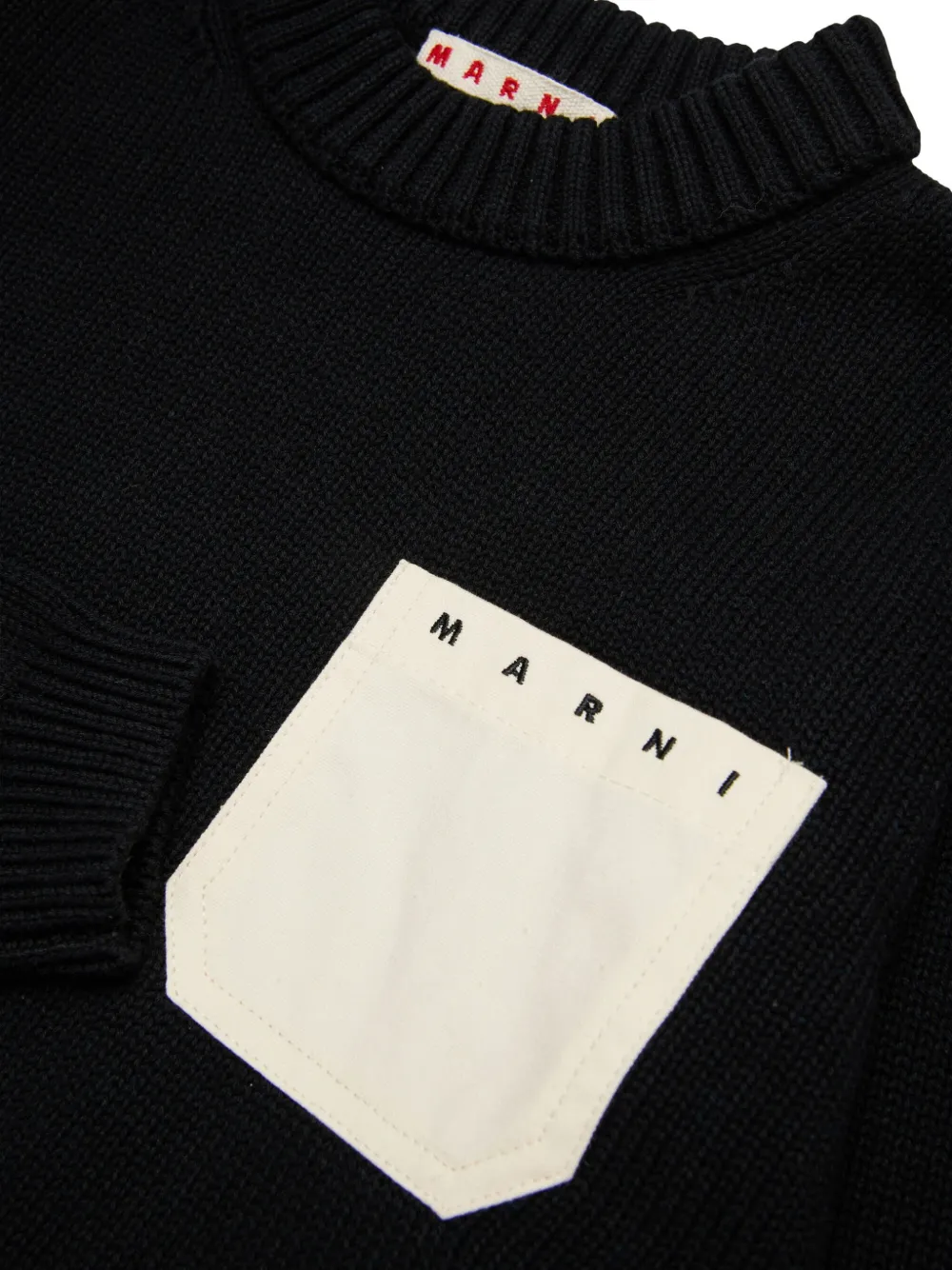  Marni Kids Pull à Poches Oversize - Noir 