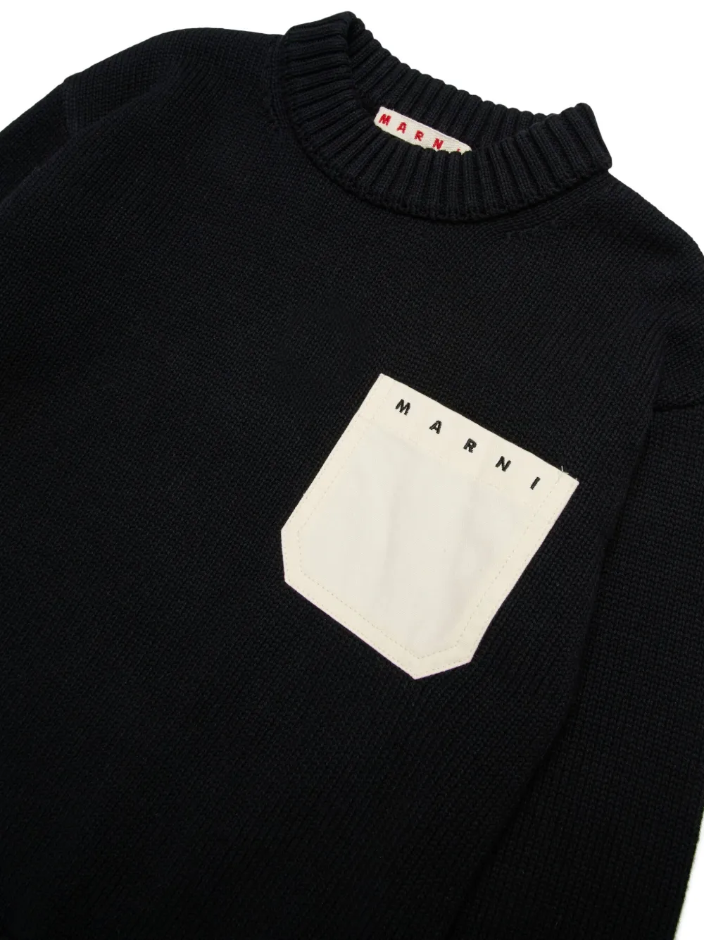Marni Kids Trui met opgestikte zak Zwart