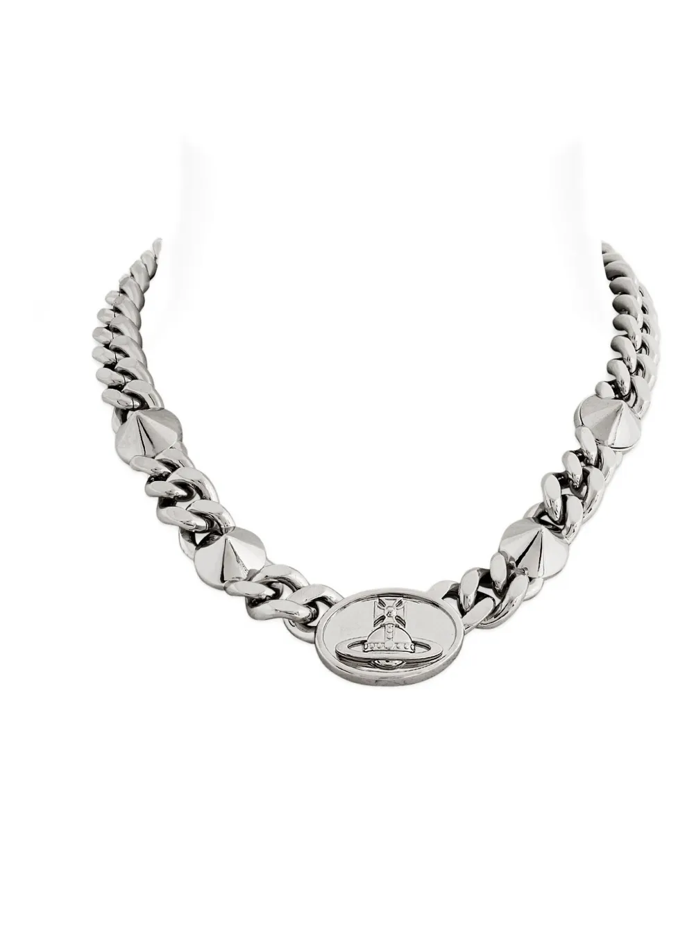 Vivienne Westwood Man. Chester Orb-detail Necklace In Silver