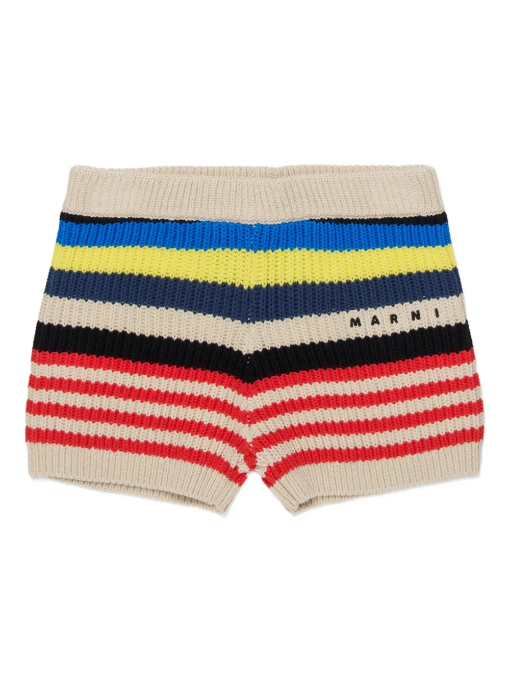 Marni Kids Shorts in maglia a righe - Toni neutri