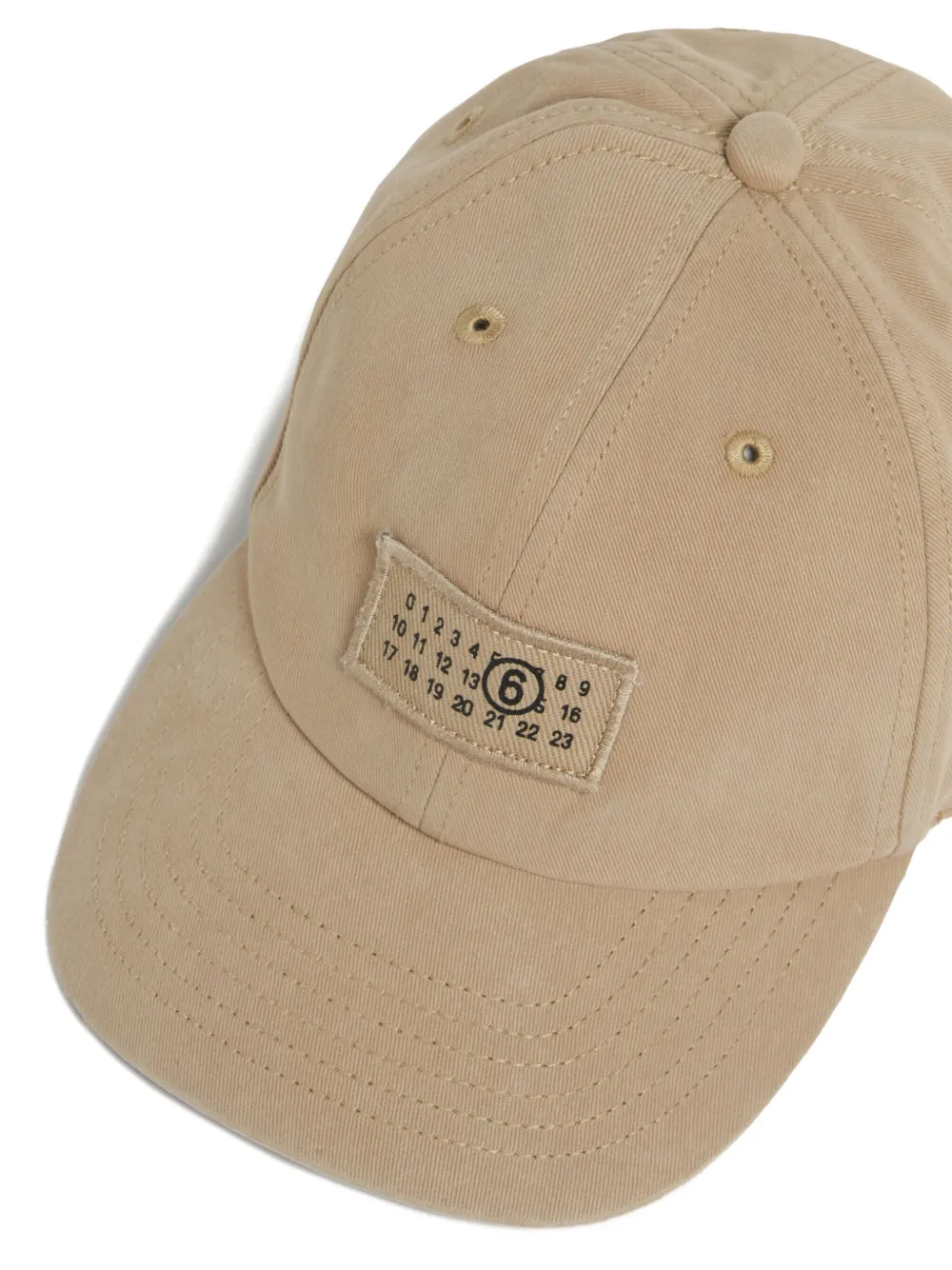  Mm6 Maison Margiela Kids Logo-patch Baseball Hat - Neutrals 