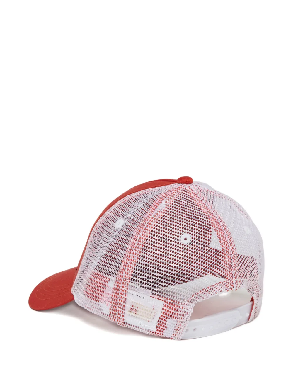 Marni Kids Honkbalpet met gewelfde rand en logo - Rood