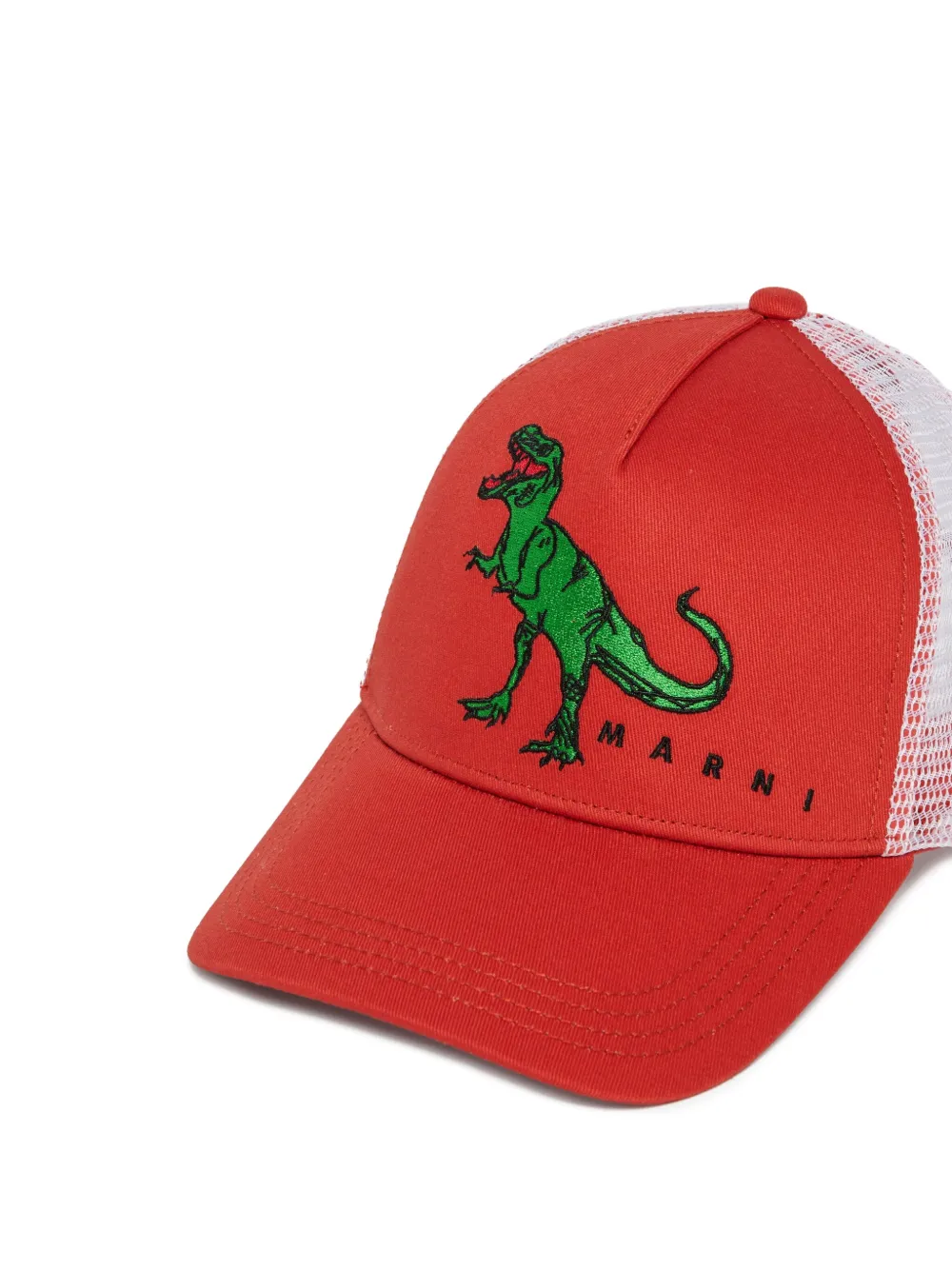  Marni Kids Curved-brim Logo Baseball Cap - Red 