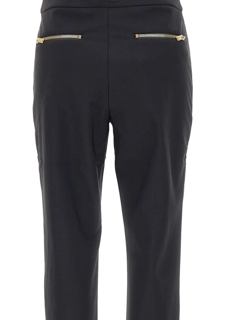 Moose Knuckles Lyndale Pant Gold Zip-detail Trousers In Black