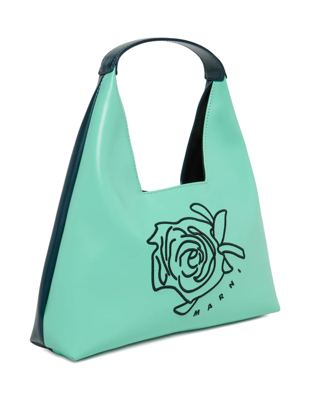 Marni Kids Rose schoudertas met grafische print Groen