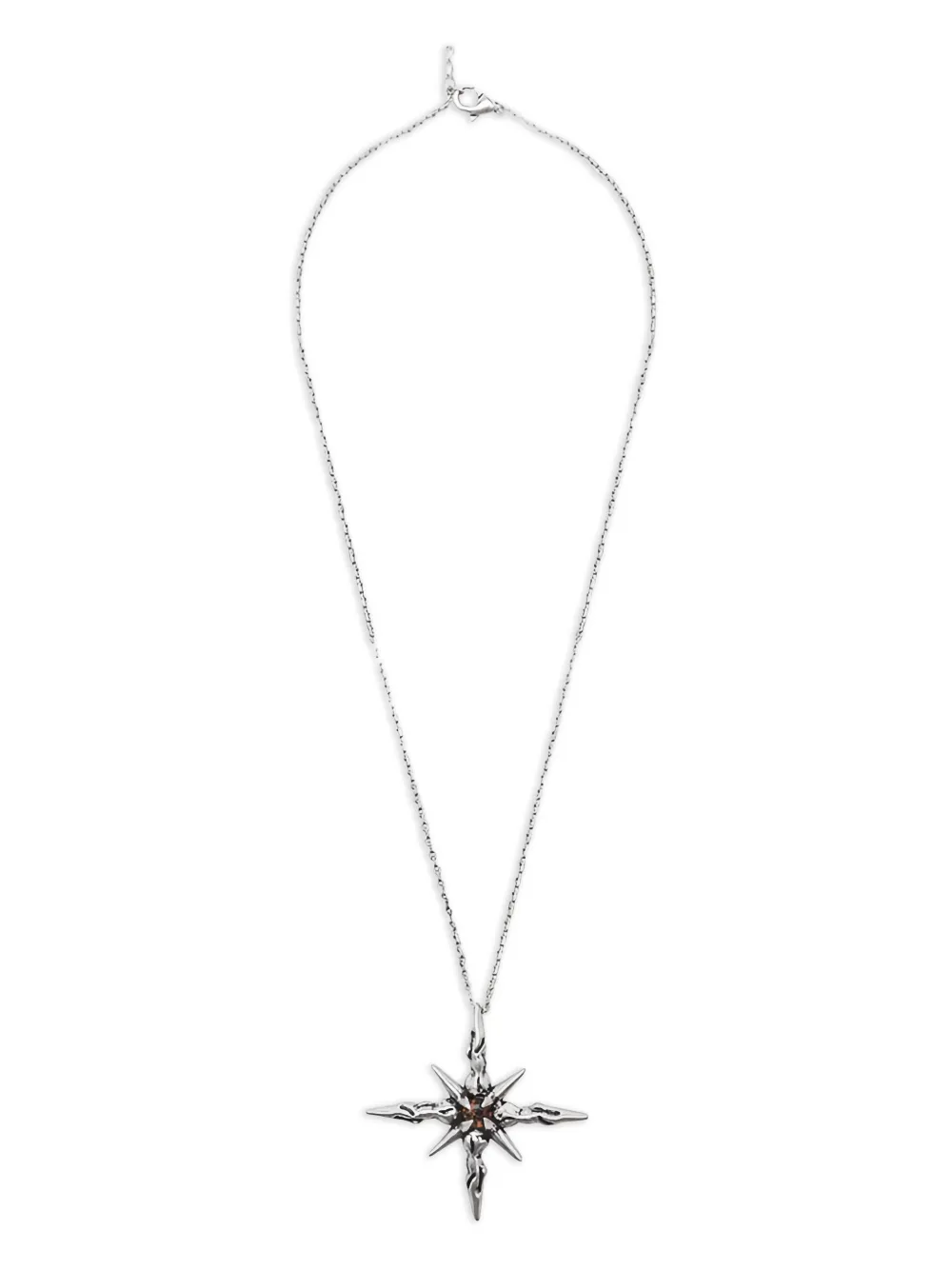 Misbhv Goa Mystical Sun-pendant Necklace In Silver