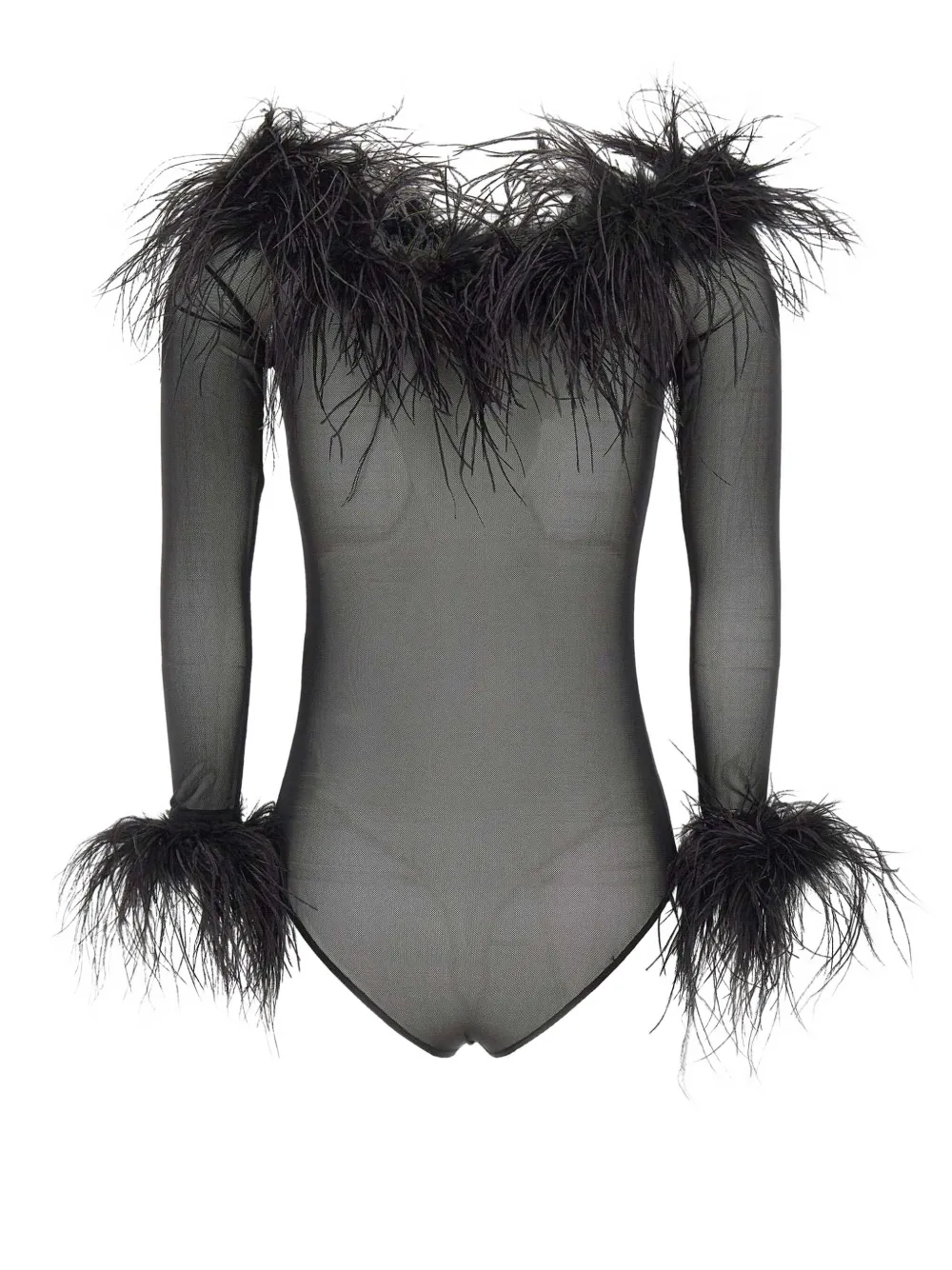 Twenty Four Haitch Zuben Tulle Body In Black