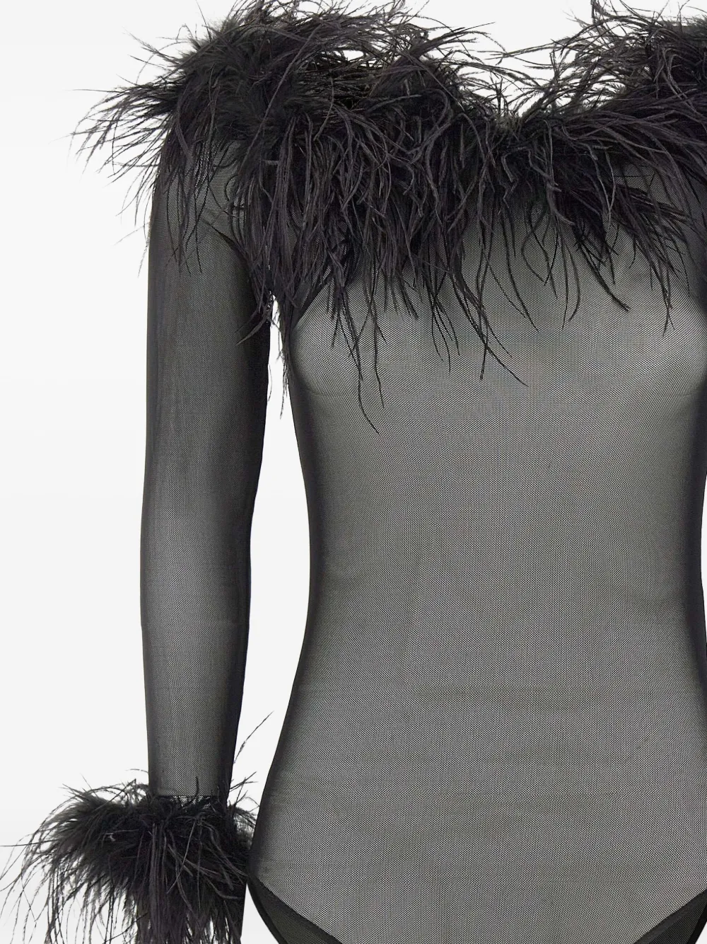 Twenty Four Haitch Zuben Tulle Body In Black