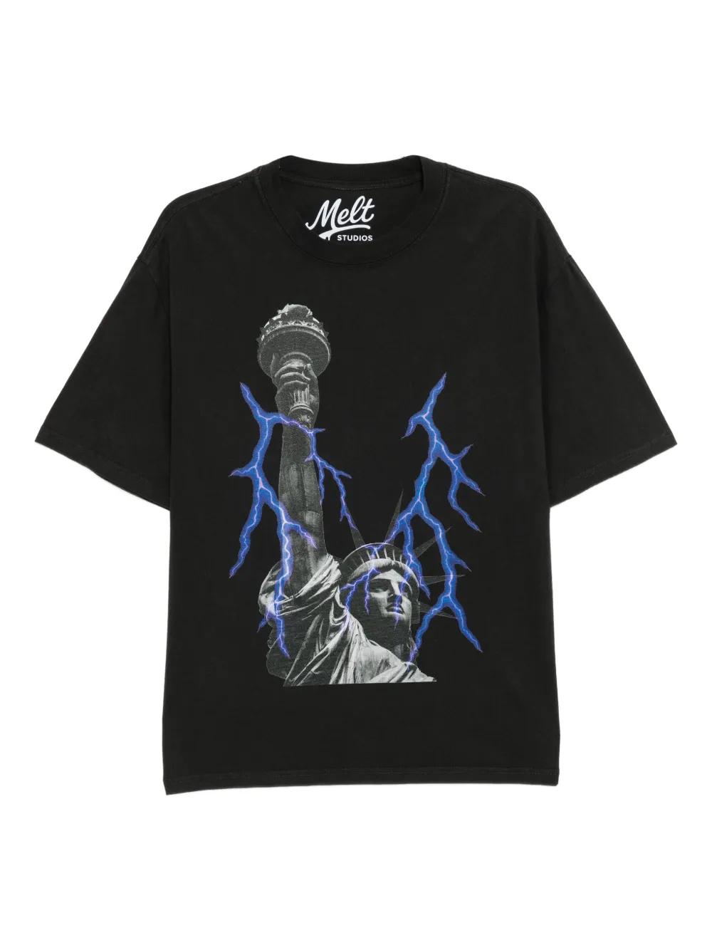 Melt playera con estampado gráfico | negro | Image 1