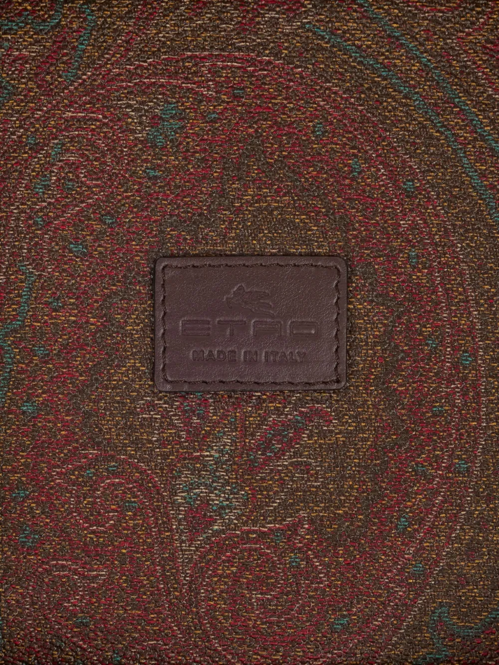 Etro Home Paisley Square Tray(15cm X 15cm) In Brown