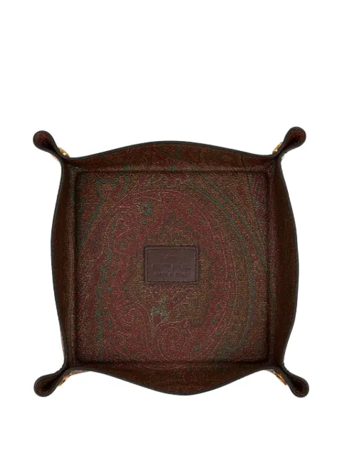 ETRO HOME  paisley square tray(15cm x 15cm)