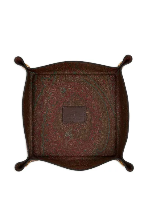 ETRO HOME  paisley square tray(15cm x 15cm)