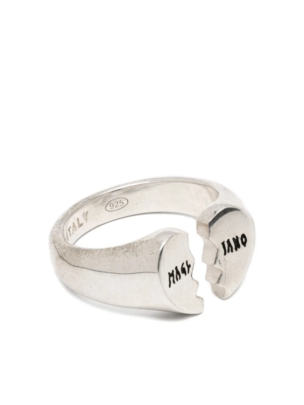 Magliano Mini Broken Heart Ring In Metallic