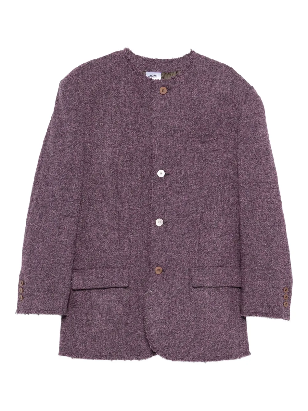 Magliano tweed button-fastening jacket | Purple | Image 1