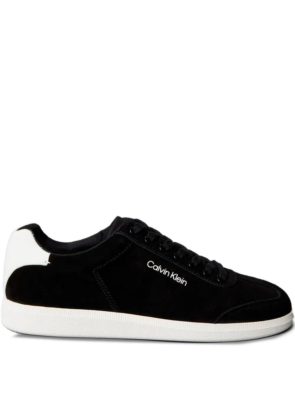 Calvin Klein logo wingtip sneakers | Black | Image 1