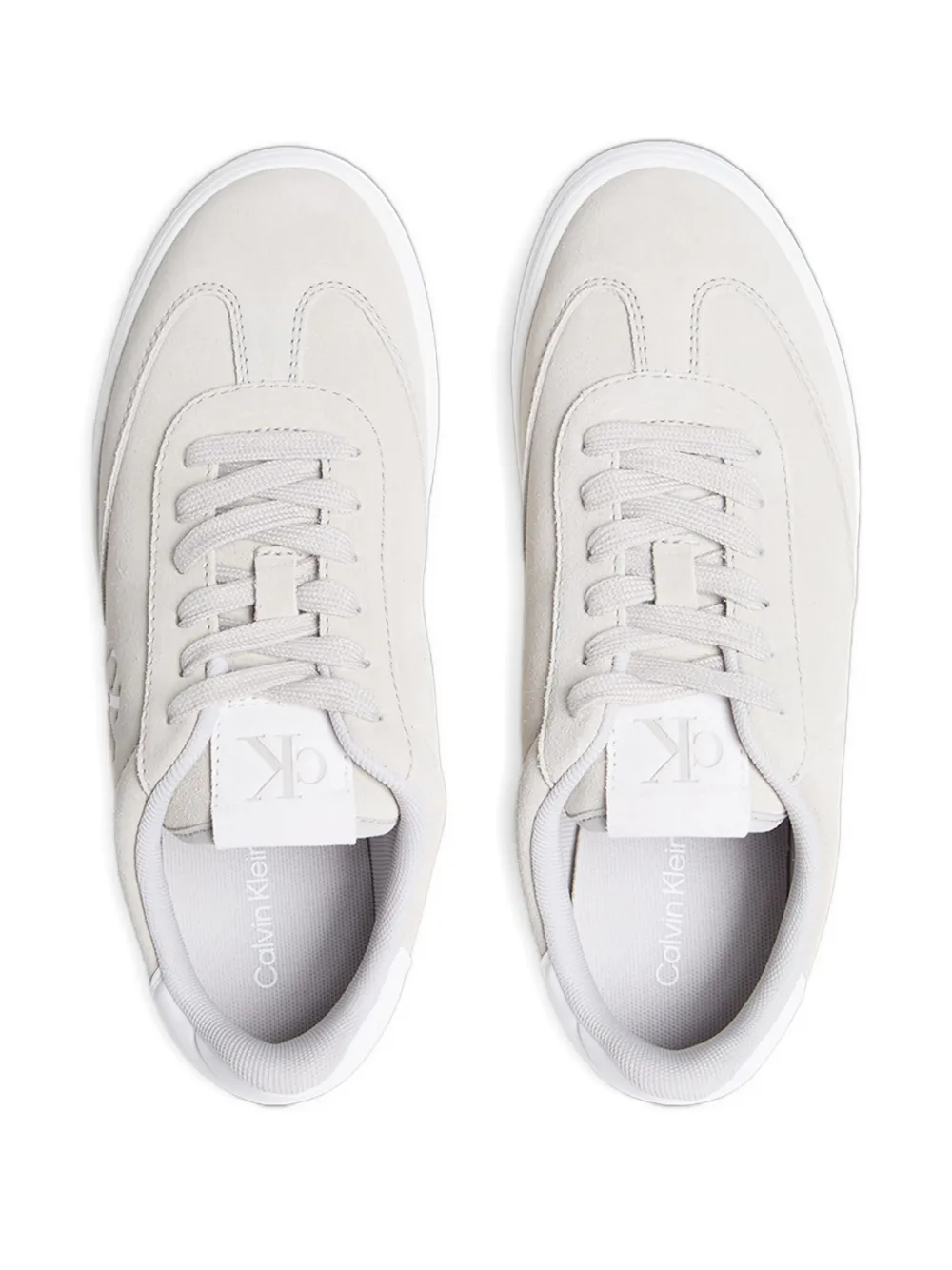 Calvin Klein Logo Sneakers In Neutral