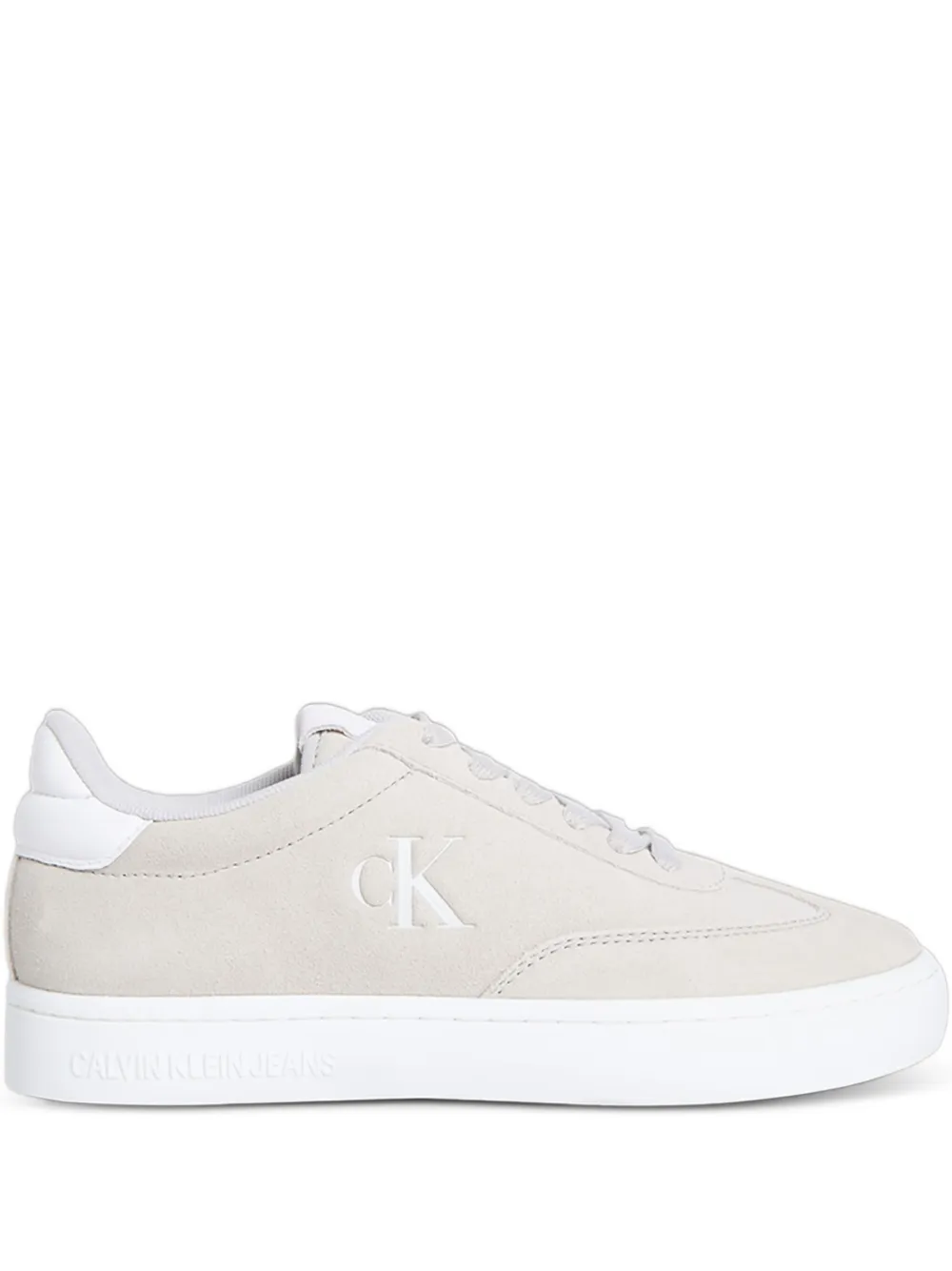 Calvin Klein Logo Sneakers In Neutral