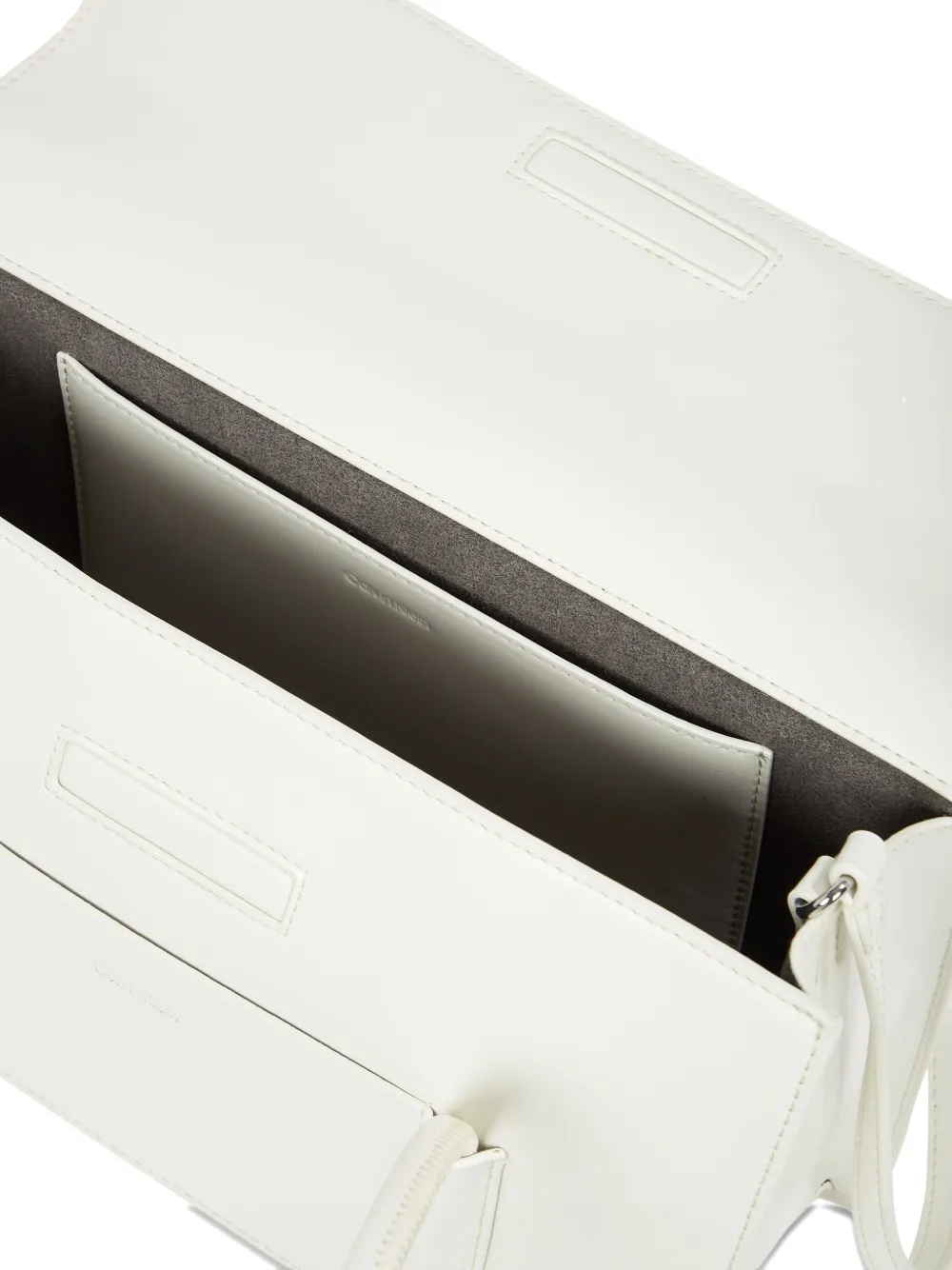 Calvin Klein Flap Shoulder Bag In White