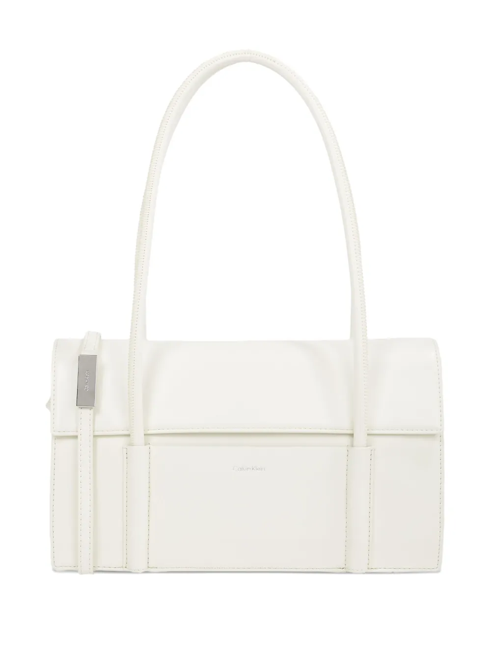 Calvin Klein Flap Shoulder Bag In White